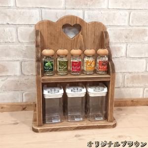 ペーパーホルダー 木製 収納 カントリー ハート キッチンペーパー