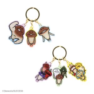 おさわり探偵なめこ栽培キット カラビナ付きぬいぐるみファスナー