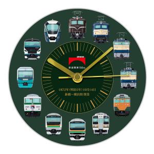 鉄道グッズ 江ノ電クロック （アイボリー） 置き掛け時計 : 鉄道グッズ
