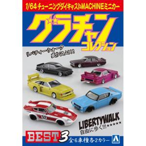 4】 アオシマ 1/64 グラチャンコレクション 第8弾 ケンメリ4Dr 1973年
