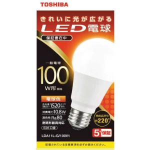 東芝ライテック LED電球 LDA12L-G/100W/2 電球色 E26口金 一般電球形