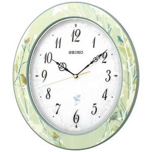 SEIKO（セイコー） 掛け時計 壁掛け RX214M 電波時計 鳥の鳴き声