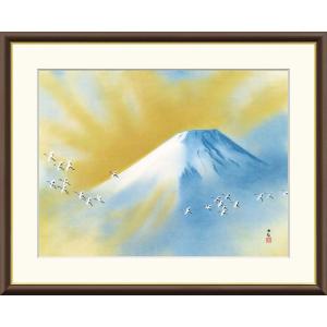 横山大観 冬の夕 （F6サイズ）（紐・フック付） 日本の名画 約横52×縦