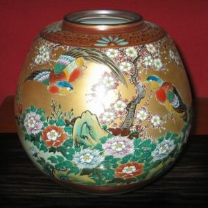 九谷焼 花瓶 陶器 本金割取人物 錦生作 : ZAZU&CO. - 通販 - Yahoo