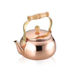 COPPER100 銅製やかん 2.0L 木製ハンドル : 雑貨のお店セレクト