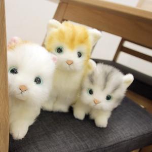 日本製 リアル 猫のぬいぐるみ 子猫 20cm(リアル ぬいぐるみ ネコ 猫