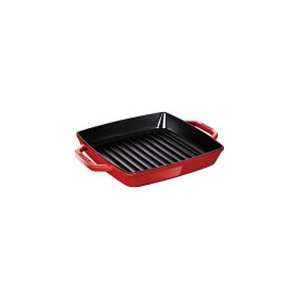 ストウブ staub ピュアグリル スクエア 28cm チェリー 40511-685 日本