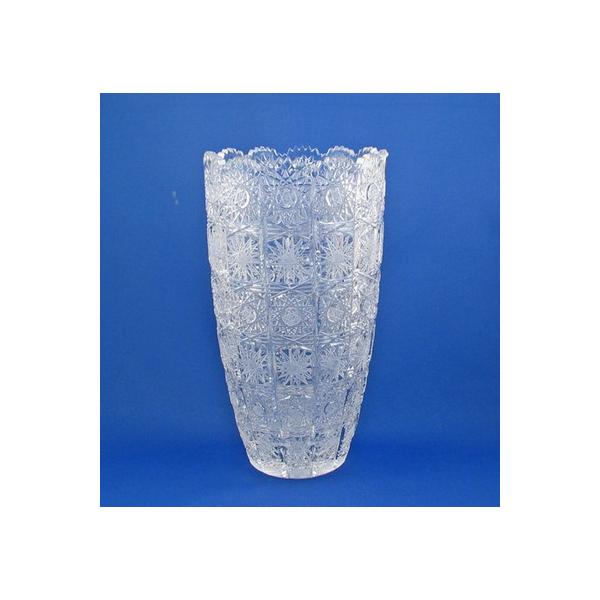 ボヘミアングラス 500PKカット 花瓶（フラワーベース） : コリーネ