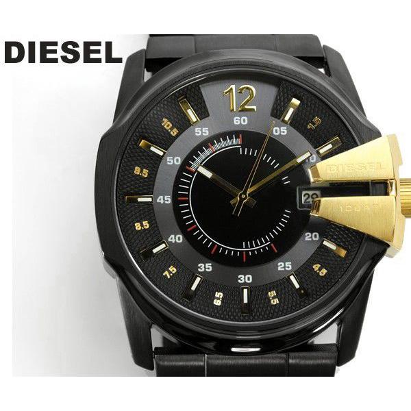 DIESEL（ディーゼル） 腕時計 メンズ ブラック ゴールド 黒 金