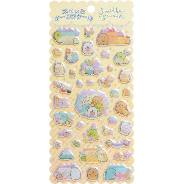すみっコぐらし ぷくっとオーロラシール SE64305 ぷっくり