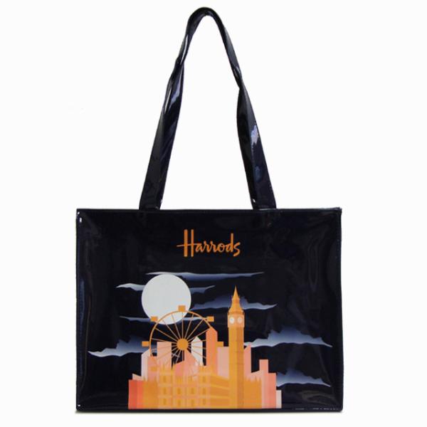 Harrods（ハロッズ） トートバッグ バック Lサイズ 大判 ショッピング
