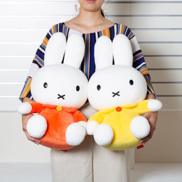 ミッフィーLサイズ イエロー オレンジ ブルーナ ぬいぐるみ ぬいぐるみ