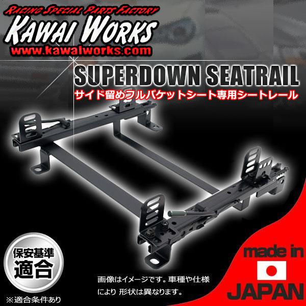 カワイ製作所 フルバケ用シートレール ツイン EC22S 運転席 STDタイプ