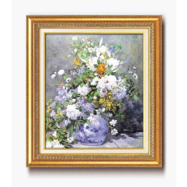絵画 ルノワール名画額F10号 「花瓶の花」 壁掛け 壁飾り インテリア