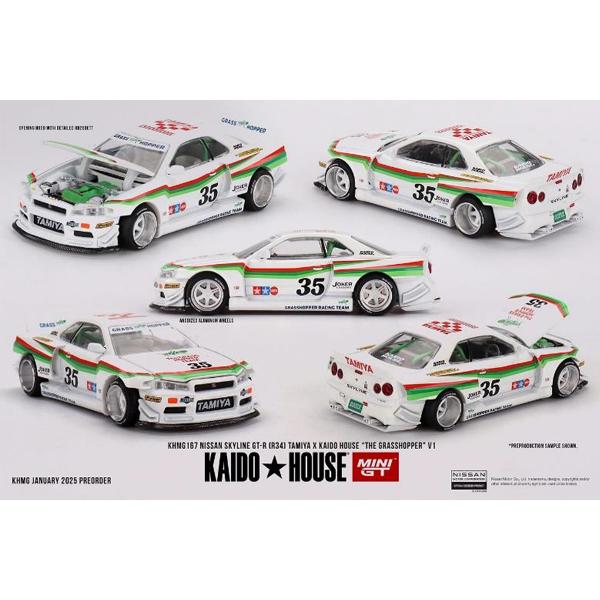 MINI-GT 1/64 Nissan スカイライン GT-R R34 TAMIYA x KAIDO HOUSE