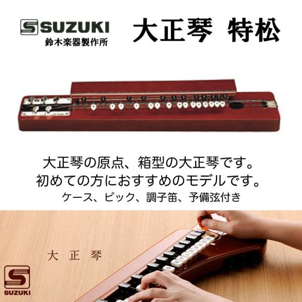 鈴木楽器製作所 大正琴 特松 / 初心者に適した箱型大正琴。ケース
