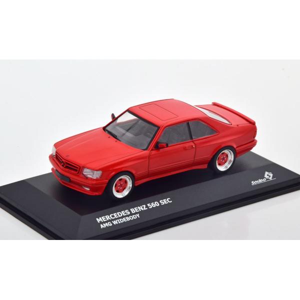 SOLIDO solido 1/43 Mercedes 560 SEC C126 AMG Widebody レッド