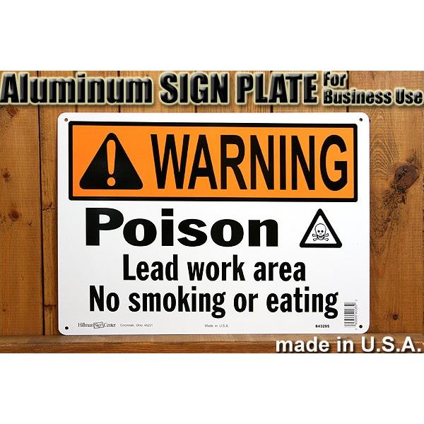 アメリカ直輸入 看板 サインボード WARNING POISON 警告 劇薬注意