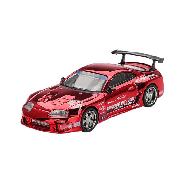 MINI-GT 1/64 Toyota スープラ (A80) GT-300 Top Secret レッドクロム