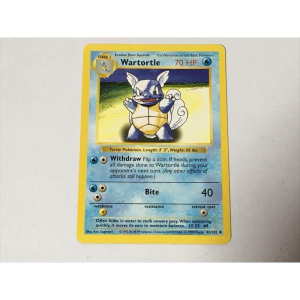 U194【ポケモン カード】英語版 海外 Wartortle カメール 42/102 旧
