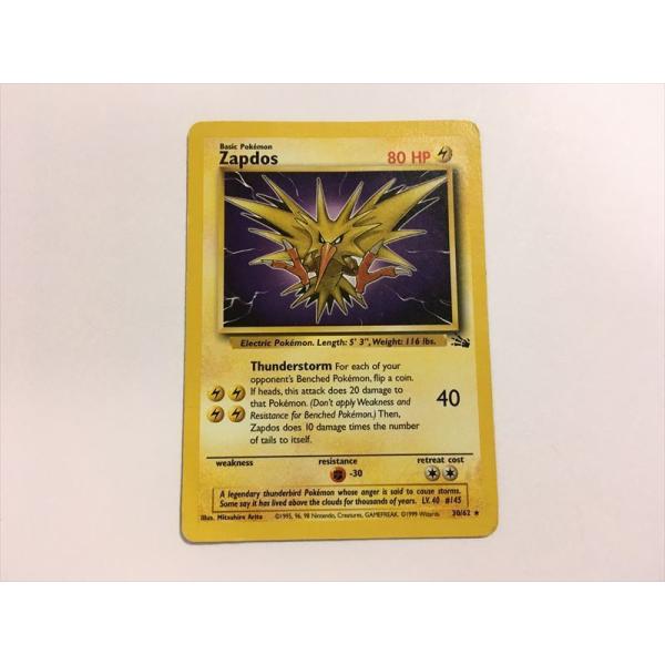 F60【ポケモン カード】サンダー Zapdos 海外版 英語 旧裏 海外 英語版