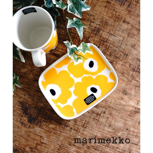 marimekko（マリメッコ） 皿 スクエアプレート UNIKKO PLATE 15×12CM