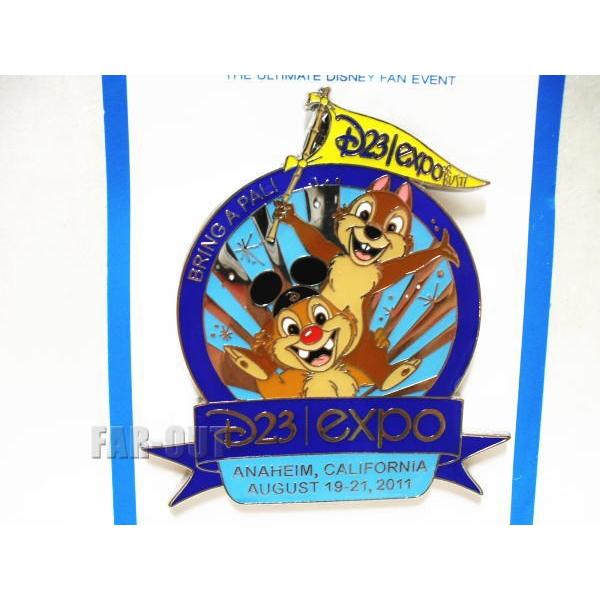 D23 Expo USA 2011 チップ&デール D23ロゴ メンバー限定 ピンズ