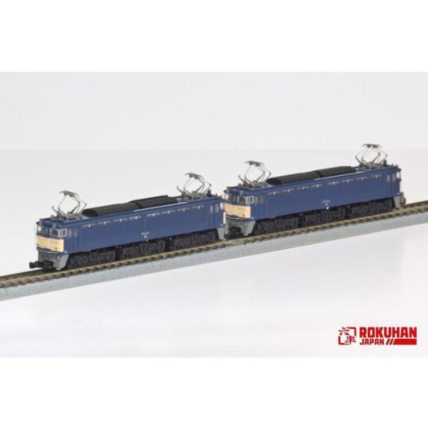 Zゲージ EF63形 電気機関車 3次形 青 重連セット 鉄道模型 ロクハン
