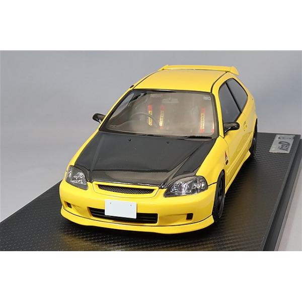 イグニッションモデル 1/18 ホンダ シビック (EK9) タイプR イエロー