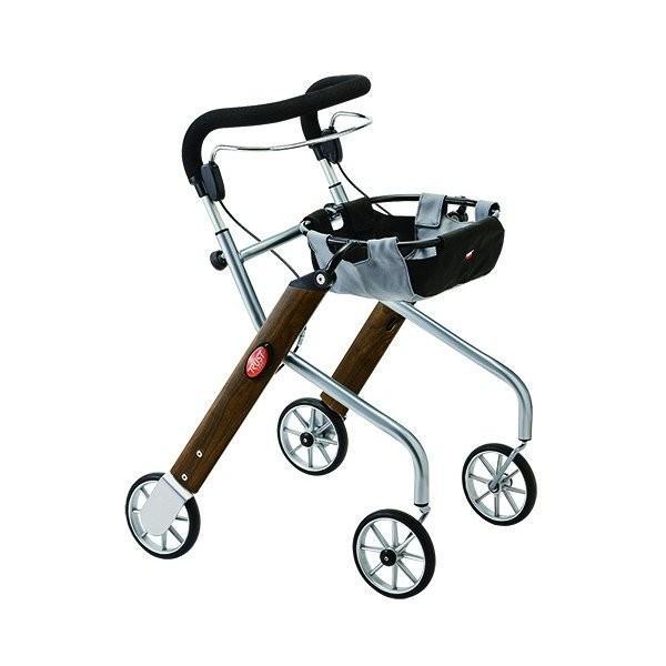 竹虎 レッツゴーミニ 室内専用歩行車／ウォールナット（竹虎）117504