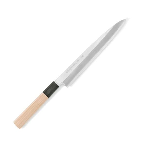 包丁 堺一文字光秀 銀三鋼 霞研 柳刃包丁 210mm【名入れ即日可能