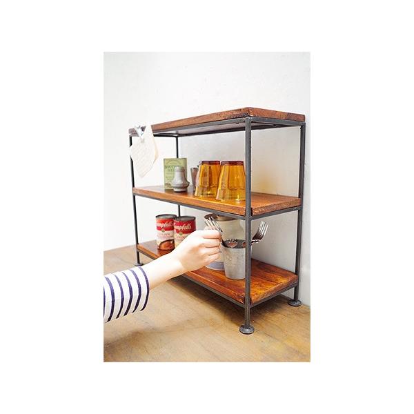 ラック 卓上 おしゃれ ディスプレイ 収納 棚 木製 レトロ アンティーク