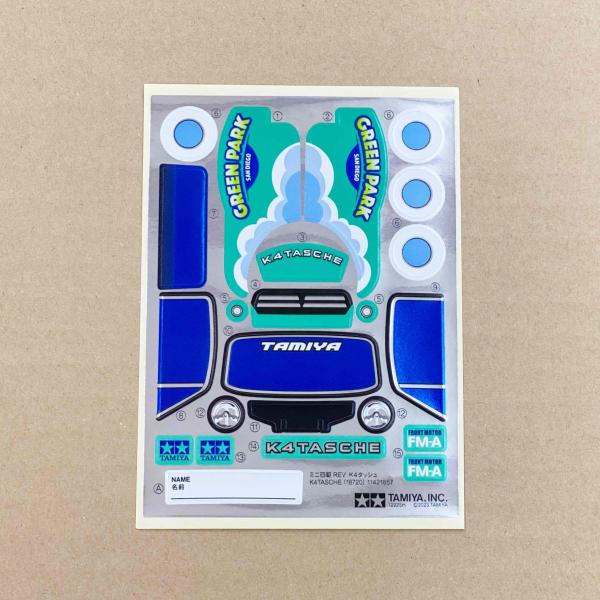 ミニ四駆 K4 タッシュ ステッカー ミニ四駆REV18720 ばら売り