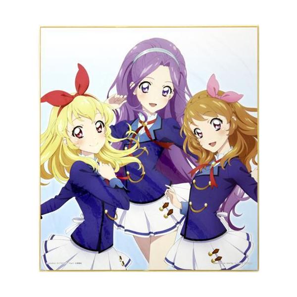 アイカツ プリント色紙 星宮いちご&神崎美月&大空あかり イベント会場