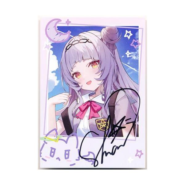 ホロライブ 活動6周年記念 直筆サイン入りチェキ風ブロマイドカード 紫