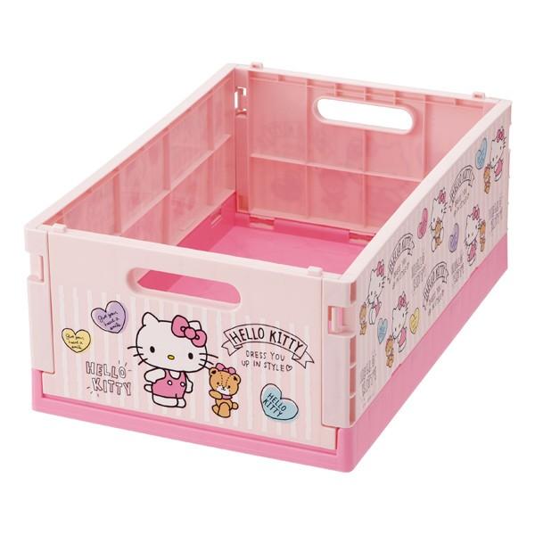 sanrio（サンリオ） 折りたたみコンテナ M ハローキティ コンテナ 収納
