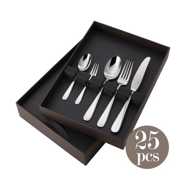 山崎金属工業／YAMACO フローラ 18-8 ディナーセット25pcs FLS-25N