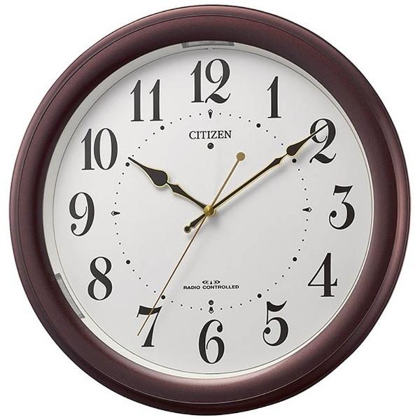 リズム シチズン 電波掛け時計 4MYA36-006 夜間点灯 : 木馬家具 - 通販