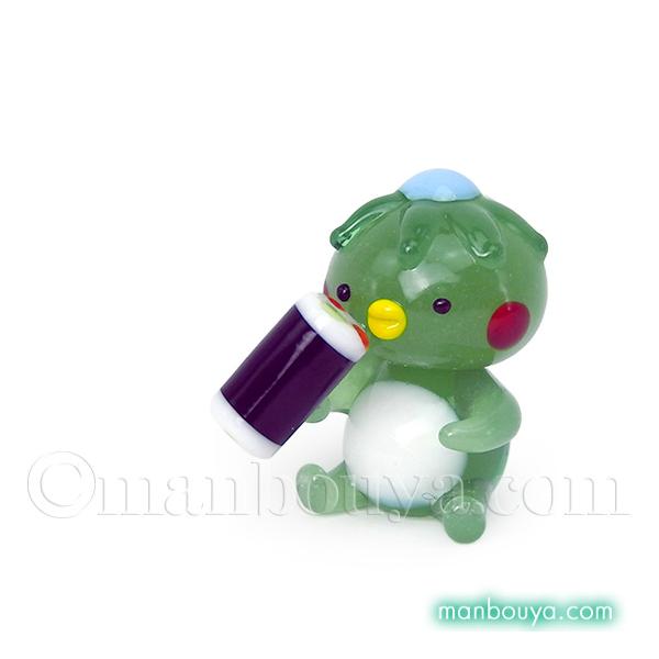 河童 グッズ カッパ 置物 ミニチュア ガラス細工 かわいい 飾り かっぱ