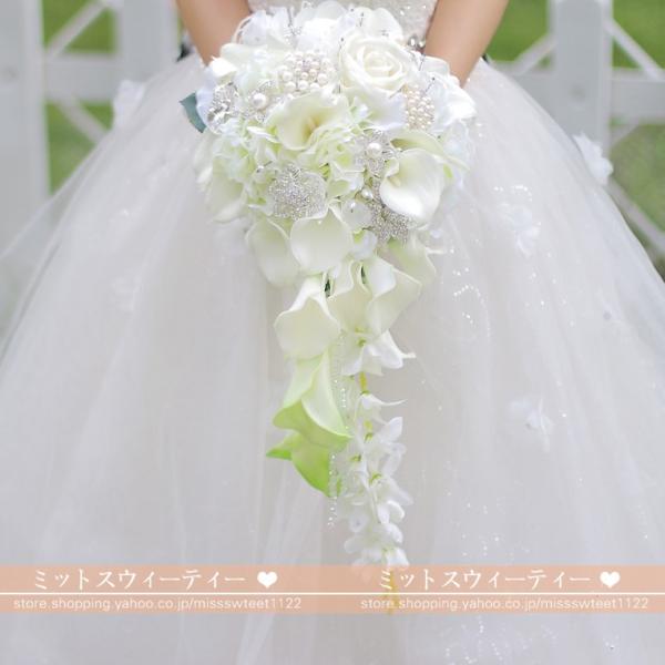 ウエディングブーケ ウェディング ブライダル 造花 前撮り 花嫁 二次会