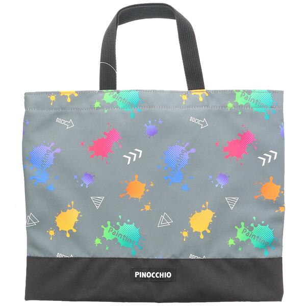 Pinocchio ピノチオ レッスンバッグ グレー 39×31cm ポリエステル 月曜