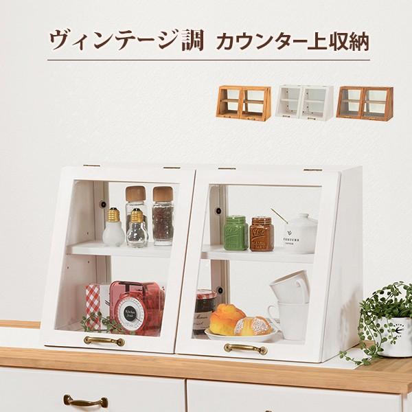 スパイスラック 調味料 入れ 2扉 2段 ラック ガラス ケース おしゃれ
