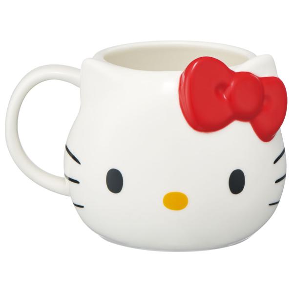 ハローキティ 陶器 ダイカット マグカップ 陶器製 キャラクター コップ