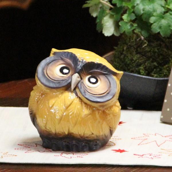 信楽焼 ふくろう 陶器 フクロウ 置物 かわいい おしゃれ ギフト 玄関