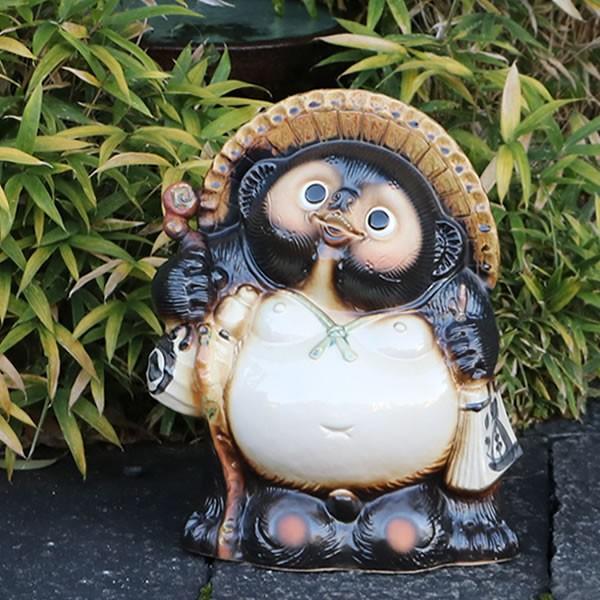 信楽焼 13号福ひねり狸 たぬき タヌキ 狸 開運 縁起物 可愛い 陶器