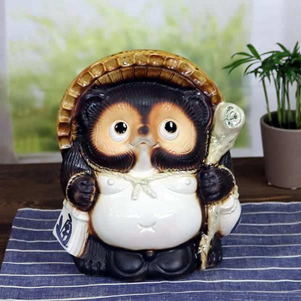 信楽焼 7号福狸 陶器 たぬき タヌキ 開運 厄除け 商売繁盛 たぬき置物