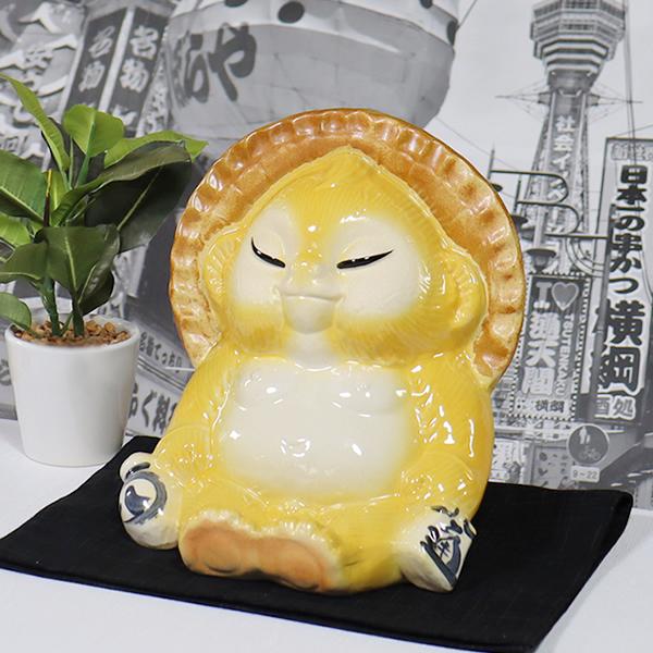 信楽焼 ビリケン狸(黄) BIRIKENN ビリケン様 たぬき タヌキ 狸 開運