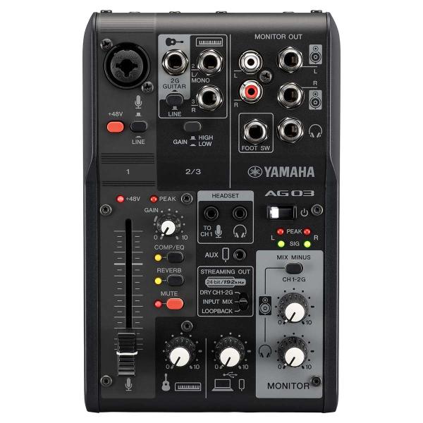 YAMAHA（ヤマハ） AG03 MK2 Black（ブラック） 配信用ミキサー