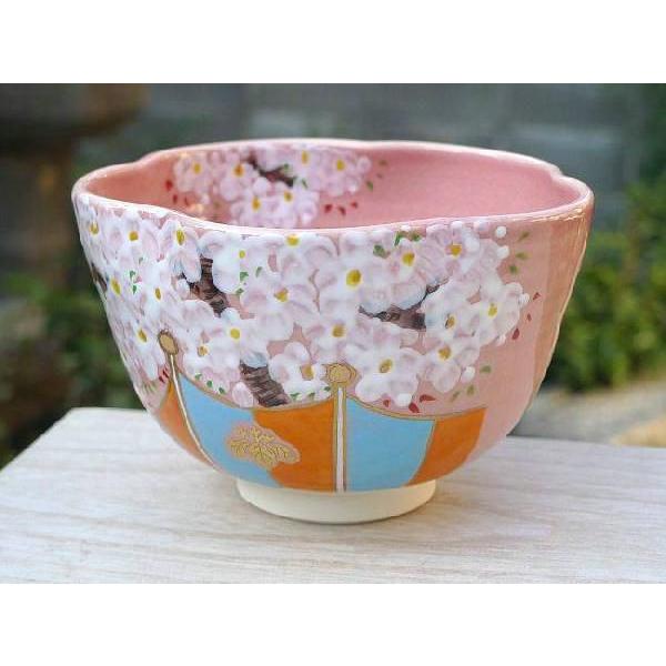 京焼 清水焼 醍醐さくら抹茶茶碗 剛 : 松韻堂 Yahoo!店 - 通販 - Yahoo