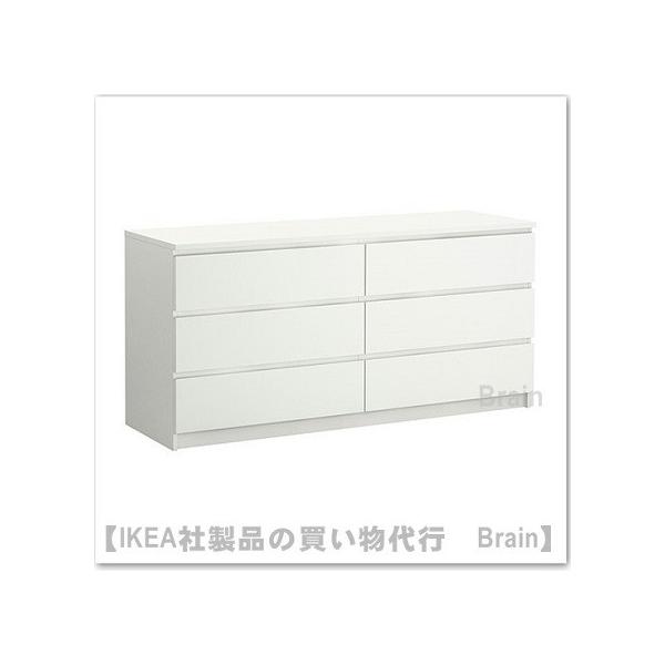 イケア（IKEA） MALM/マルム チェスト引き出し×6 ホワイト（703.546.44